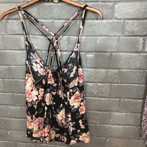 American Eagle Outfitters Tops - american eagle // peach rose floral print cami s American Eagle Outfitters Tops - american eagle // peach rose floral print cami s